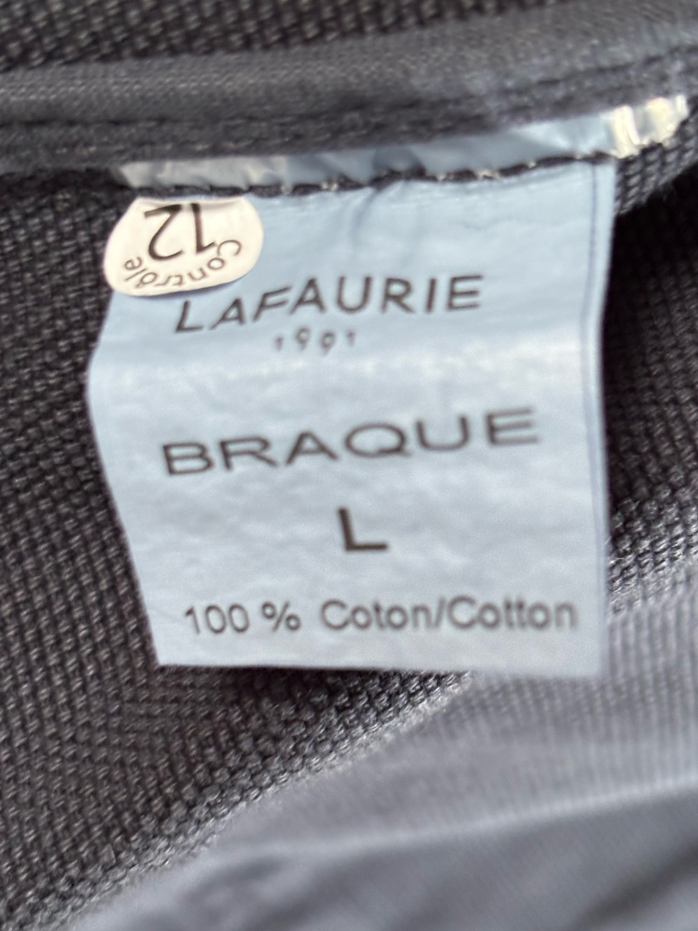 Lafaurie Braque Painter’s Jacket in heavy canvas -Blue | Large - Picture 14 of 15
